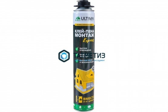 Клей-пена ULTIMA EXPRESS МОНТАЖ монтажно-строительная 750 мл / 12 -  магазин крепежа «ТАТМЕТИЗ»