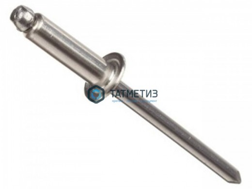 Заклепка 6,4 х 16 вытяжная нерж А2/А2 DIN 7337 | «ТАТМЕТИЗ» Заклепка 6,4 х 16 вытяжная нерж А2/А2 DIN 7337 - магазин крепежа «ТАТМЕТИЗ»