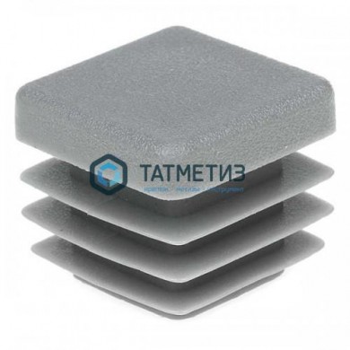 Заглушка для труб квадратная 20 х 20 мм (400 шт/уп) серая -  магазин крепежа «ТАТМЕТИЗ»