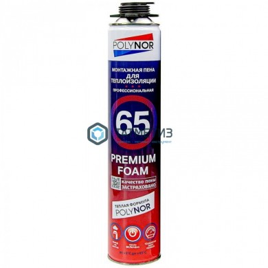 Пена монтажная проф POLYNOR TOP 65 EXPRESS FOAM -  магазин крепежа «ТАТМЕТИЗ»