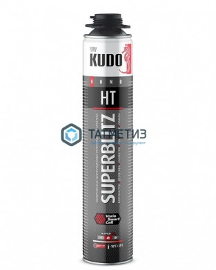 Клей-пена KUDO SUPERBLITZ HT всесезонная, 1000мл | «ТАТМЕТИЗ» Клей-пена KUDO SUPERBLITZ HT всесезонная, 1000мл - магазин крепежа «ТАТМЕТИЗ»